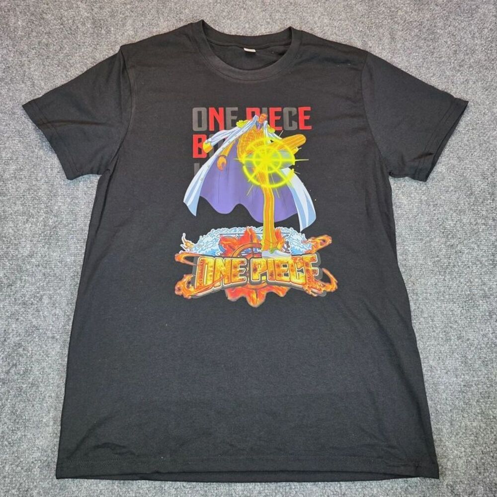 One Piece Anime Graphic Black T-Shirt Size Large
